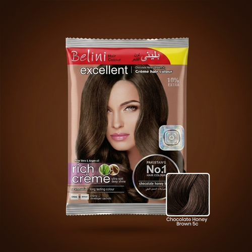 Belini Excellent Crème Hair Colour Chocolate Honey Brown 5C