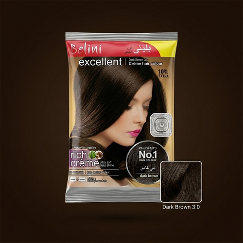 Belini Excellent Crème Hair Colour Dark Brown 3.0