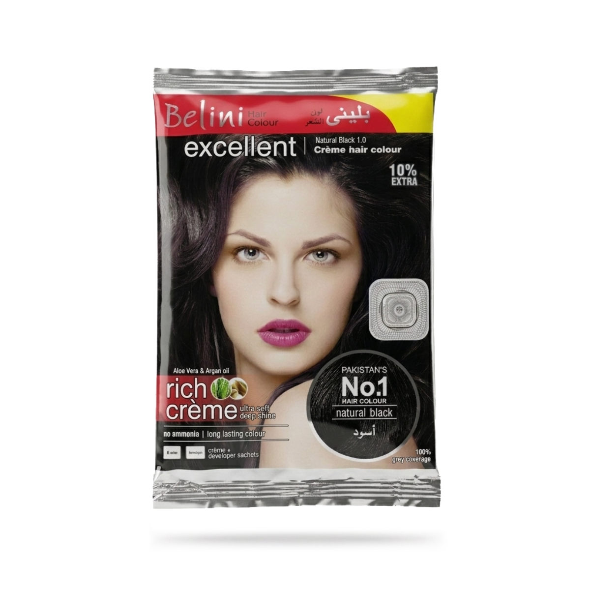 Belini Excellent Crème Hair Colour Natural Black 1.0