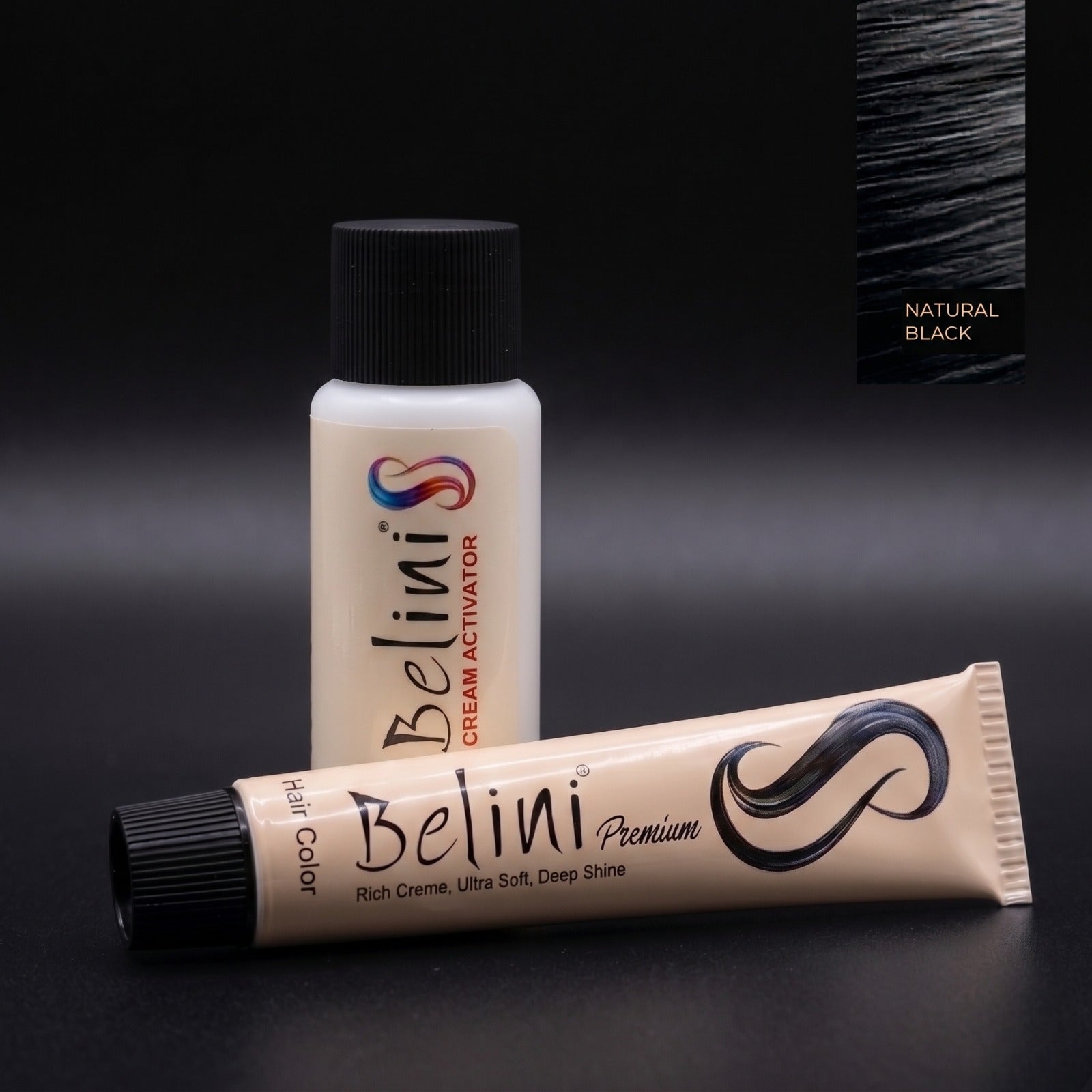 Belini Premium Permanent Hair Color – 01 Natural Black (1.0)