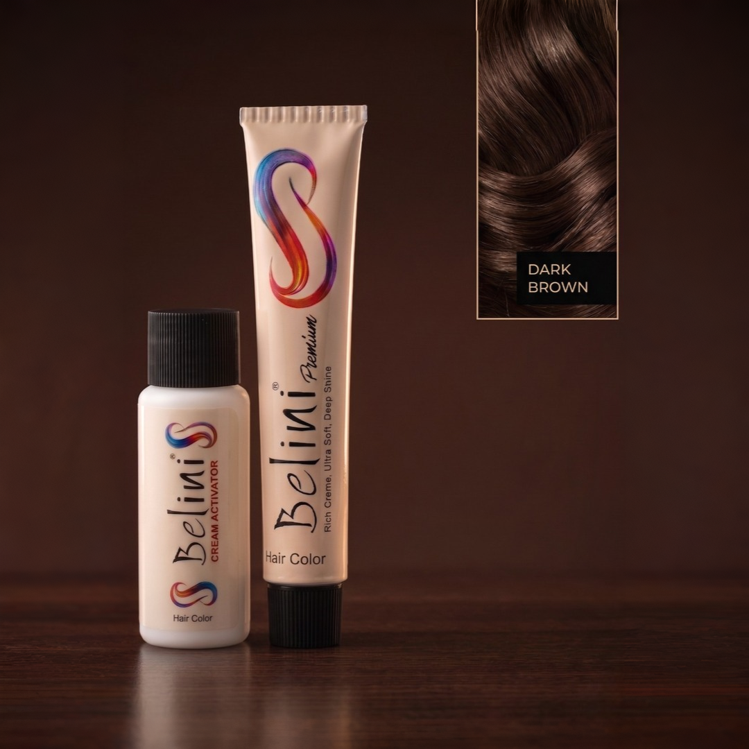 Belini Premium Permanent Hair Color – 02 Dark Brown (3.0)