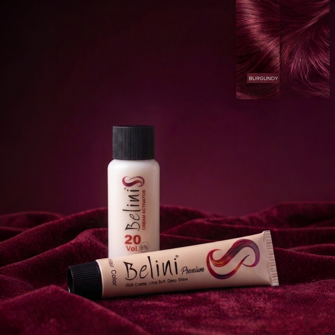 Belini Premium Permanent Hair Color – 08 Burgundy (5.2)