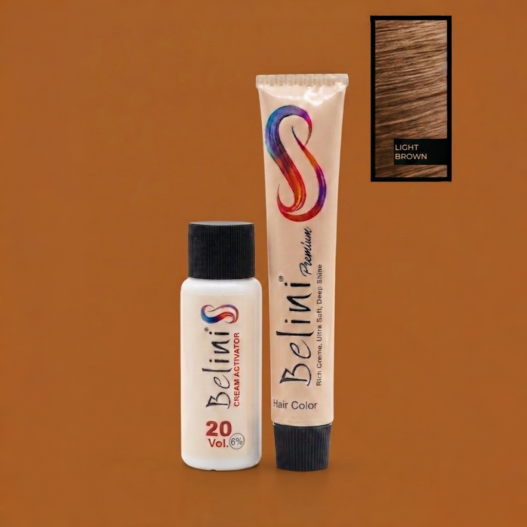 Belini Premium Permanent Hair Color – 04 Light Brown (5.0)